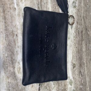 Kate Spade Black Textured Pouch